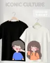 CUTE BOY & GIRL COUPLE OVERSIZED TShirt