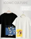 TOM & JRRY MATCHING COUPLE OVERSIZED TShirt